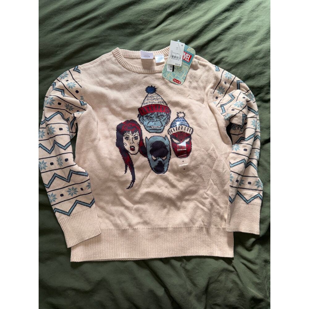 Disney 100 years anniversary Marvel Christmas Sweater Size Medium - Picture 2 of 7